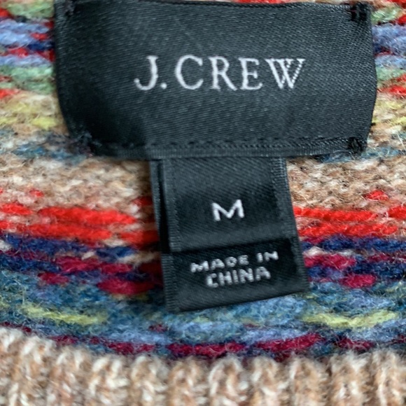 J CREW FAIR ISLE WOOL HOLIDAY SWEATER - Picture 4 of 5